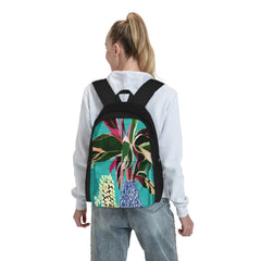 Moroccan Shelfie Tropical Teal Plants Backpacks Men's Backpacks Bags For Women