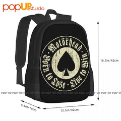 Moterhead Born To Lose Live To Sin Ace Of Spades Backpack