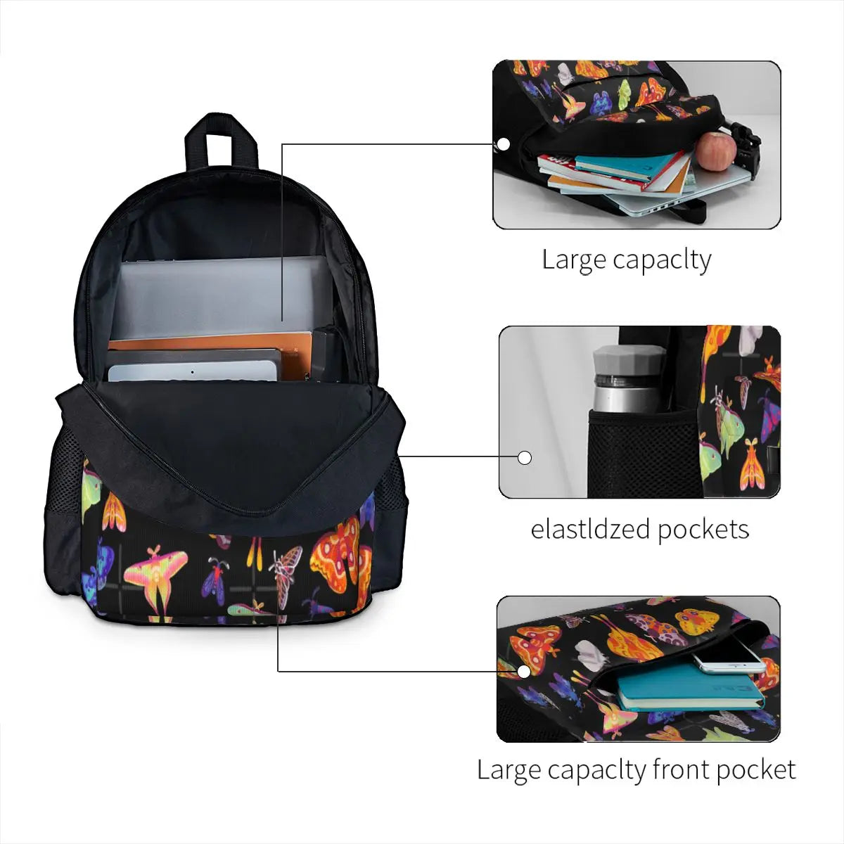 Outdoor Moth Backpack for Men Women and Children