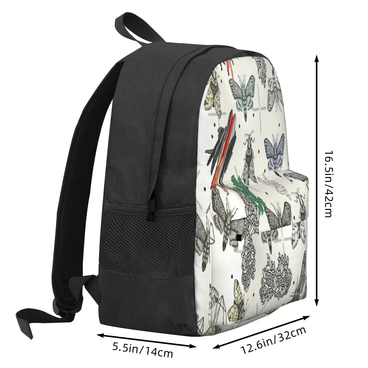 Moths And Rocks Backpack Men's Bag Women's Back Bag