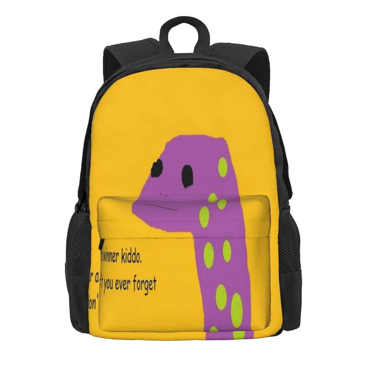 Motivational Lizard Backpacks Retro Bag Teenagers