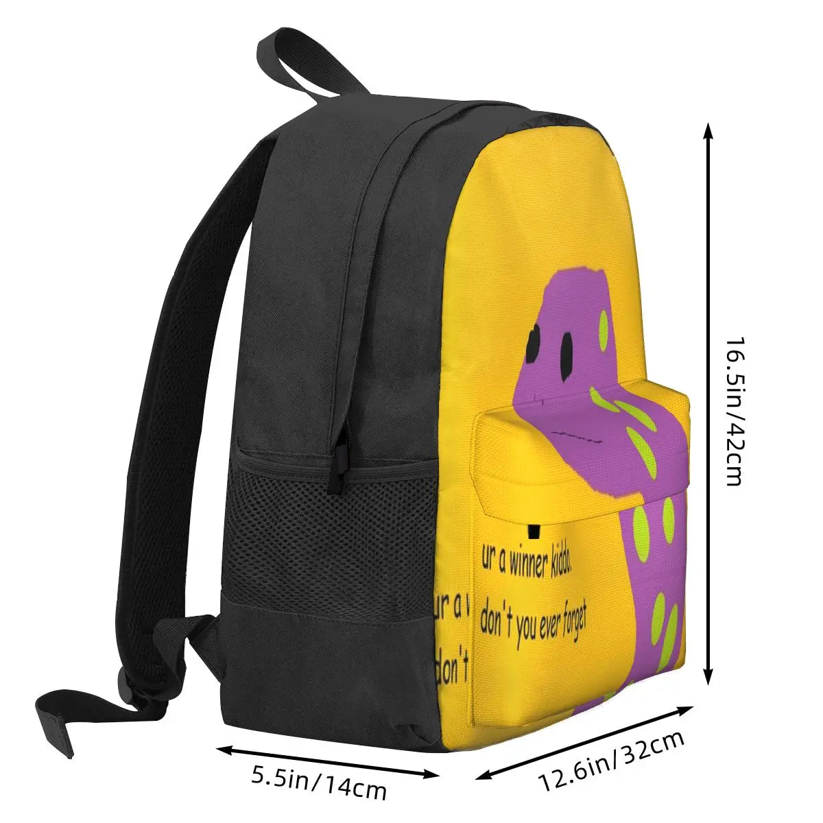 Motivational Lizard Backpacks Retro Bag Teenagers