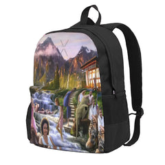 Mountain Paradise Backpacks Men's Backpacks Bags For Women Anime Backpack