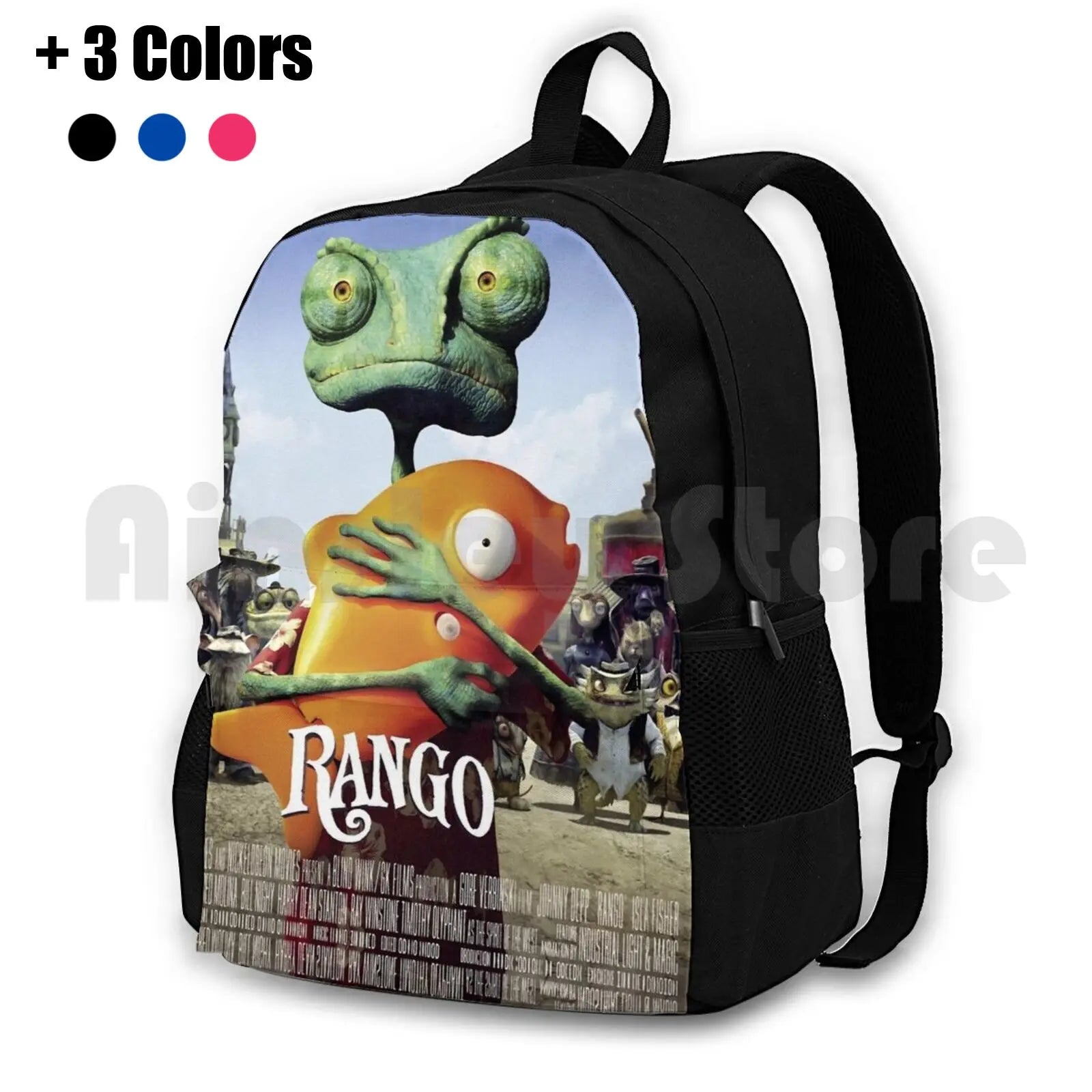 Rango Movie Poster Merchandise Outdoor Hiking Backpack Waterproof