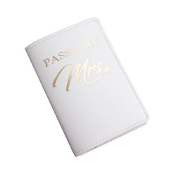 Embroidered Mr Mrs Lover Couple Passport Cover Holder Case
