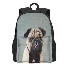 Mr Pug Backpacks Men's Women's Man Kids Students