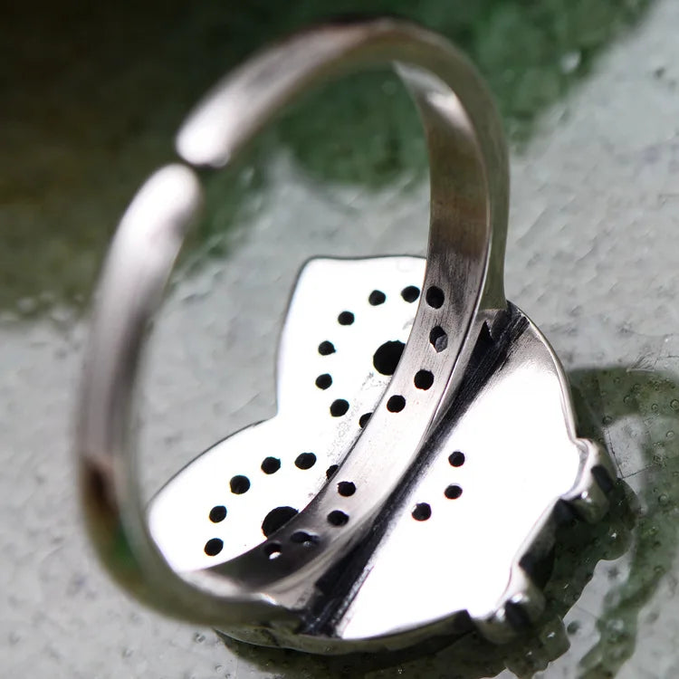 Vintage Owl Ring in 925 Silver, Unique and Stylish Design