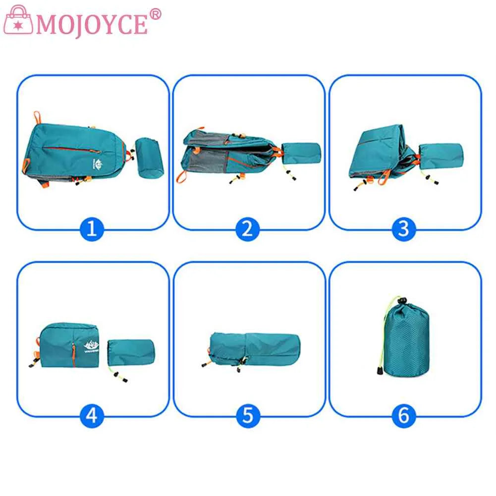 Outdoor Knapsack Folding Travel Bag Large Capacity Lightweight Waterproof