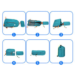 Outdoor Folding Oxford Cloth Travel Storage Bag Large Capacity Waterproof