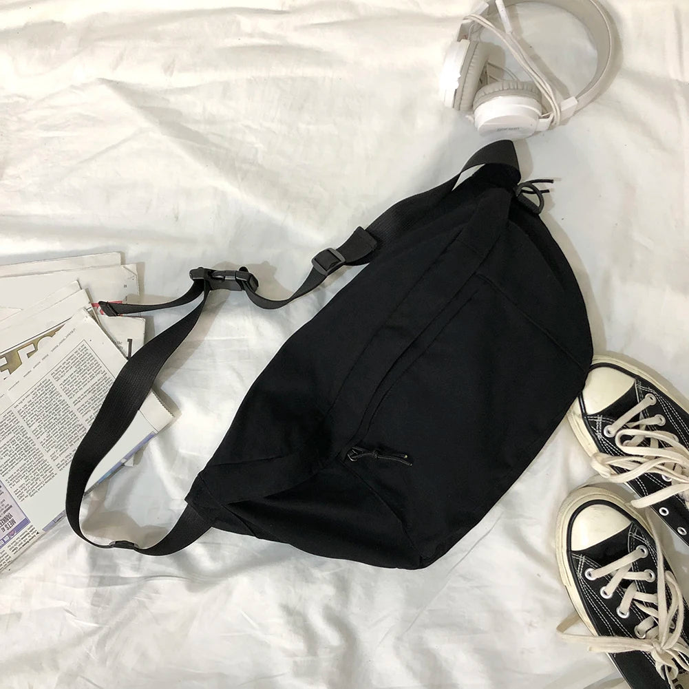 Multi-Functional Chest Bags Women Waist Bag Large Capacity Canvas Fanny