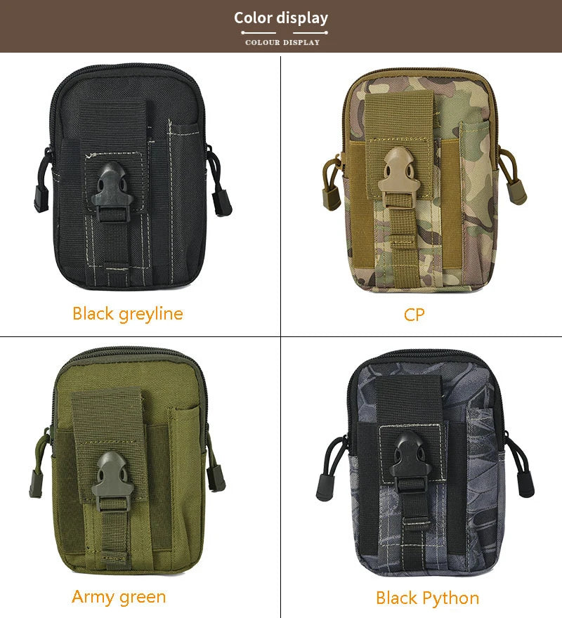 Camouflage Tactical Waist Bag Mobile Outdoor Sports Running Bag