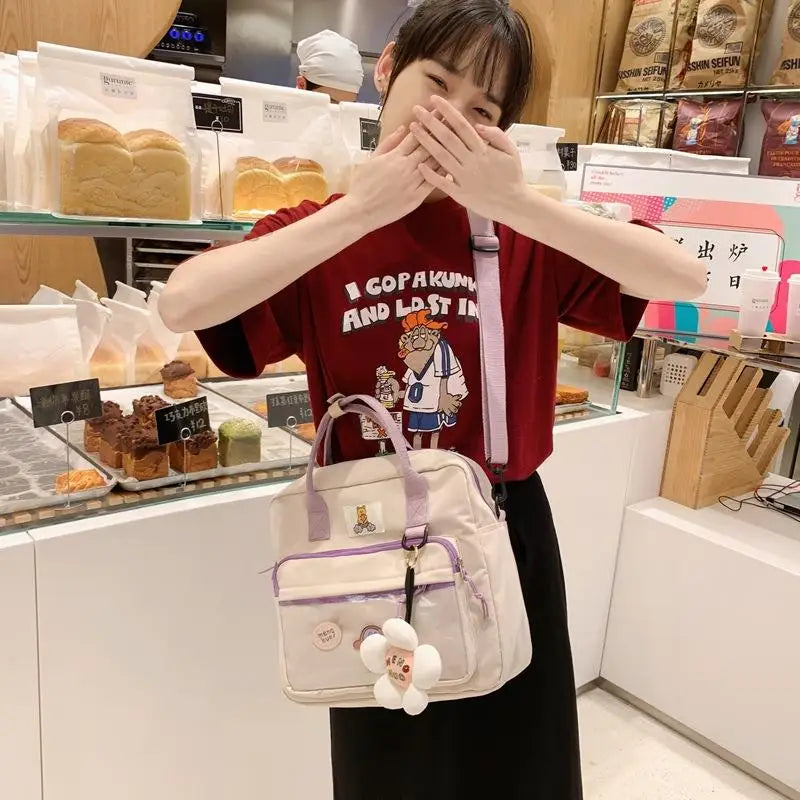 Multi-Functional Women Backpack Preppy Style Shoulder Bag Teenage Girls Bag