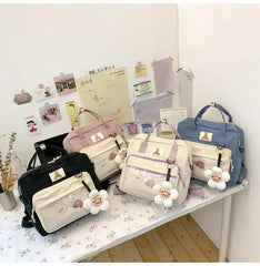 Multi-Functional Women Backpack Preppy Style Shoulder Bag Teenage Girls Bag