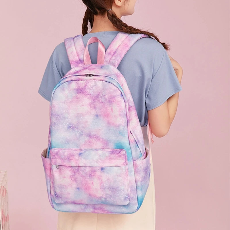 Tie Dye School Backpack Set for Students