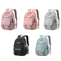 Nylon Backpack Travel Rucksack School Bag for Women Teenagers