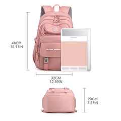 Nylon Backpack Travel Rucksack School Bag for Women Teenagers
