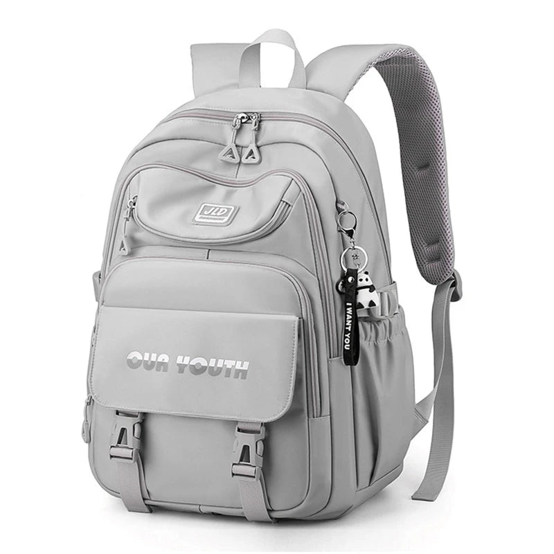 Nylon Backpack Travel Rucksack School Bag for Women Teenagers