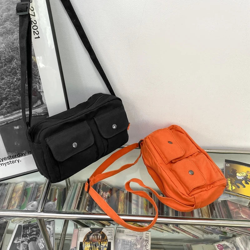 Canvas Big Size Handbag Female Male Teenager Student Over Large Messenger Bag