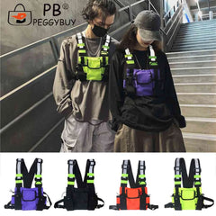 Reflective Tactical Bag Belt Bag Pouch Packs Men Women Streetwear