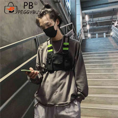 Reflective Tactical Bag Belt Bag Pouch Packs Men Women Streetwear
