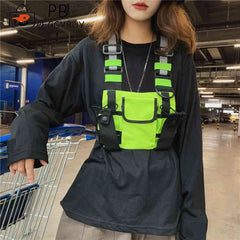 Reflective Tactical Bag Belt Bag Pouch Packs Men Women Streetwear