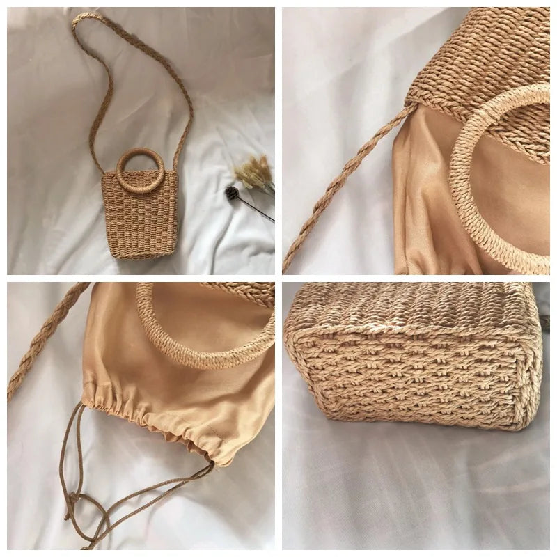 Fashionable Straw Shoulder Bag for Women