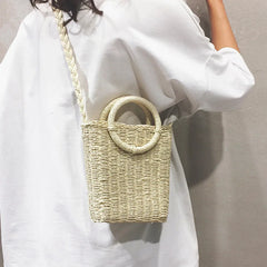 Fashionable Straw Shoulder Bag for Women