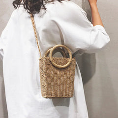 Fashionable Straw Shoulder Bag for Women