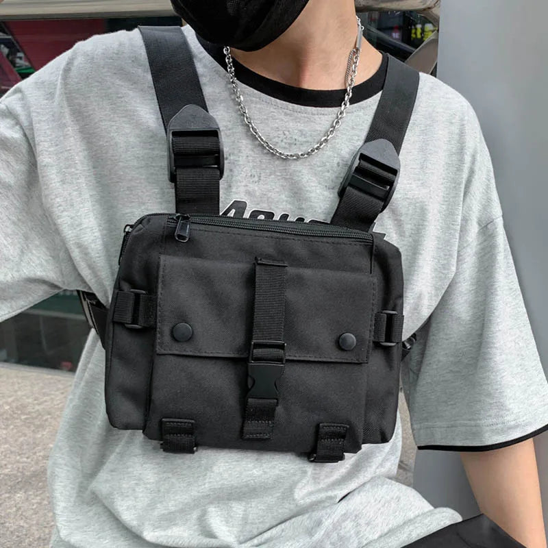 Multi-function Chest Bags Tactical Pack Waist Belt Bag Women Vest Backpack