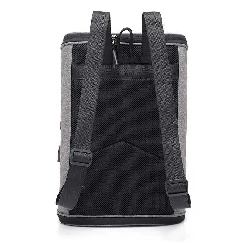 Men's Shoulder Bag USB Charging Backpack Large Capacity School Bag