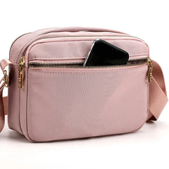 Multi-Layer Zipper Small Bag Casual Messenger Bag Women's Shoulder