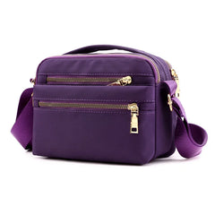 Multi-Layer Zipper Small Bag Casual Messenger Bag Women's Shoulder
