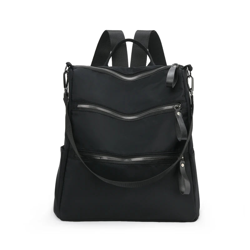 Nylon Women Backpack High Schoolbag For Teenage Girls Book Knapsack