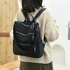 Nylon Women Backpack High Schoolbag For Teenage Girls Book Knapsack