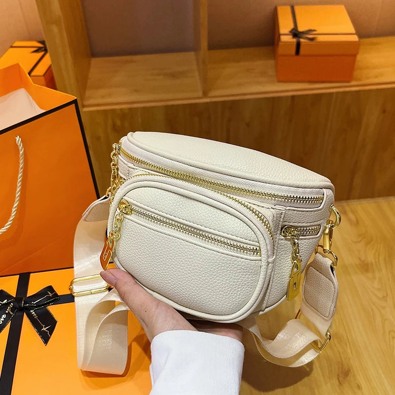 Leather Fanny Pack Shoulder Crossbody Waist Bag