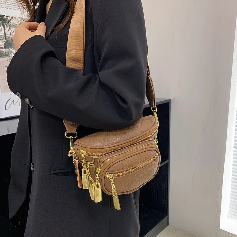 Leather Fanny Pack Shoulder Crossbody Waist Bag