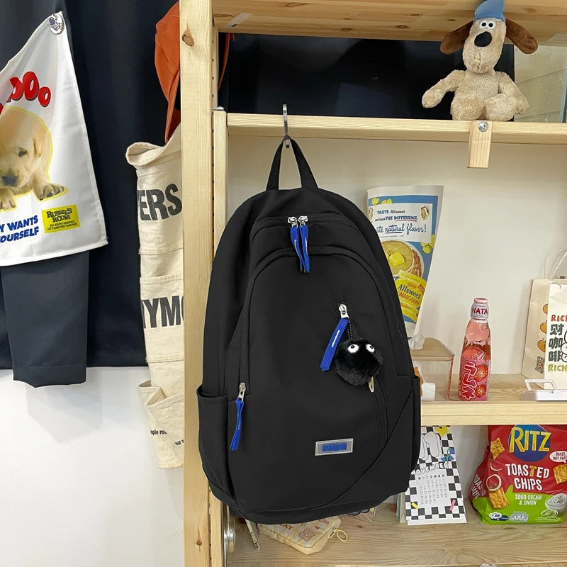 Multi-pocket Women Backpack Daily Travel Bag High School for Teenage Girls Boys
