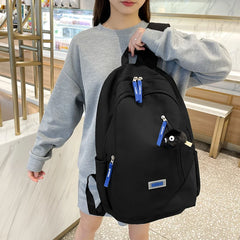 Multi-pocket Women Backpack Daily Travel Bag High School for Teenage Girls Boys