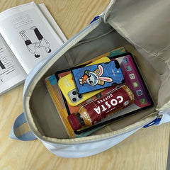 Multi-pocket Women Backpack Daily Travel Bag High School for Teenage Girls Boys