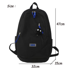 Multi-pocket Women Backpack Daily Travel Bag High School for Teenage Girls Boys