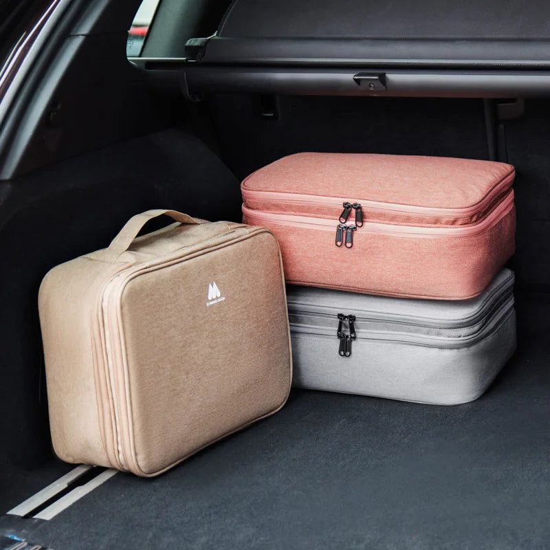 MultiLayer Briefcase Storage Bag Organizer Case Lock Cosmetic Bag