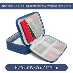 MultiLayer Briefcase Storage Bag Organizer Case Lock Cosmetic Bag