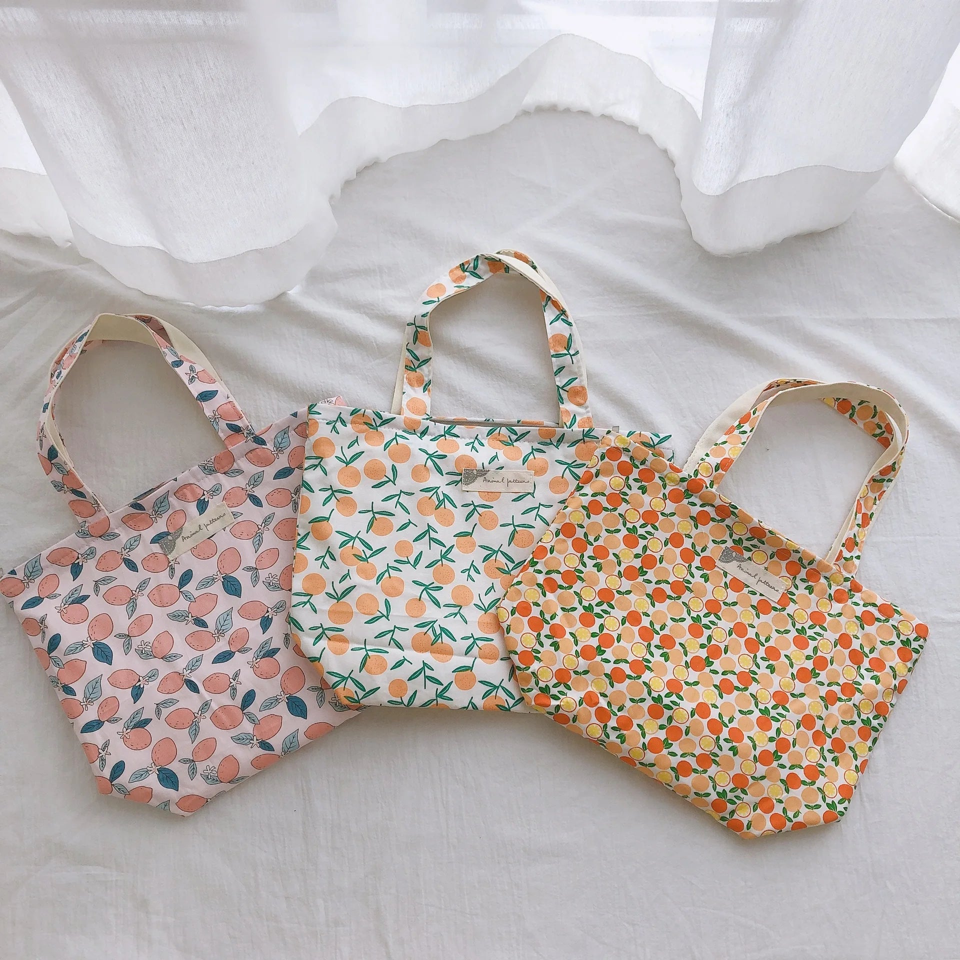Multicolor Floral Handbags Canvas Tote Bags Eco-Friendly Shopping Bag