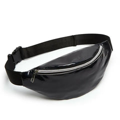 Multicolor Waist Bags Women Silver Fanny Pack Male Female Belt Bag Geometric