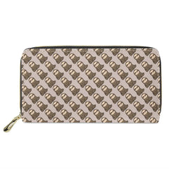 Colorful Sloth Print Long Wallet Zipper Purse Lightweight Unisex Clutch Bag