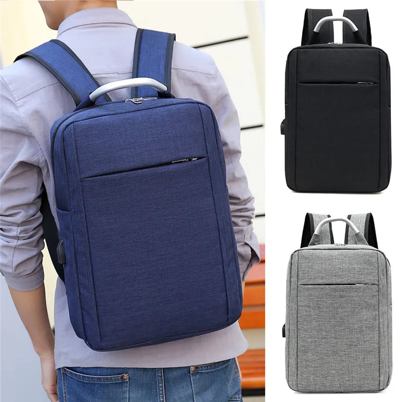 Anti-theft USB Charging Backpack Laptop Travel Bag