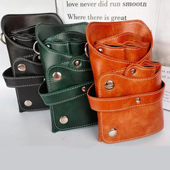1PC PU Leather Scissor Bag Hairdressing Holder Pouch 40#