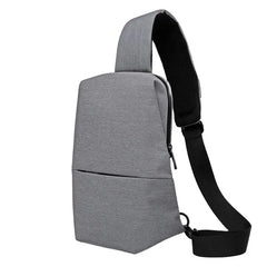 Men's USB Charging Crossbody Bag Waterproof Shoulder Chest Pack