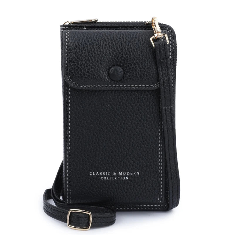 Multifunction Shoulder Bags Women Soft PU Leather Crossbody Phone Bags