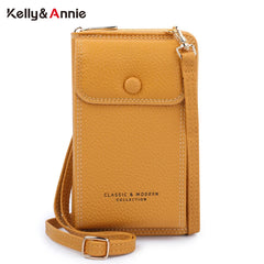 Multifunction Shoulder Bags Women Soft PU Leather Crossbody Phone Bags